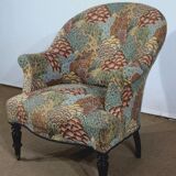 Fauteuil Crapaud, époque Louis-Philippe – 2ème moitié du XIXe