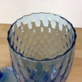 Empoli blue glass bonbonnière, vintage