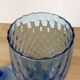 Bonbonnière Empoli en verre bleu italien, vintage
