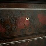 Chinese lacquer chest of drawers decorated with dragon late 19th century