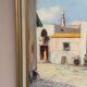 Swedish Oil on Canvas – “Southern Street” by J. Erix
