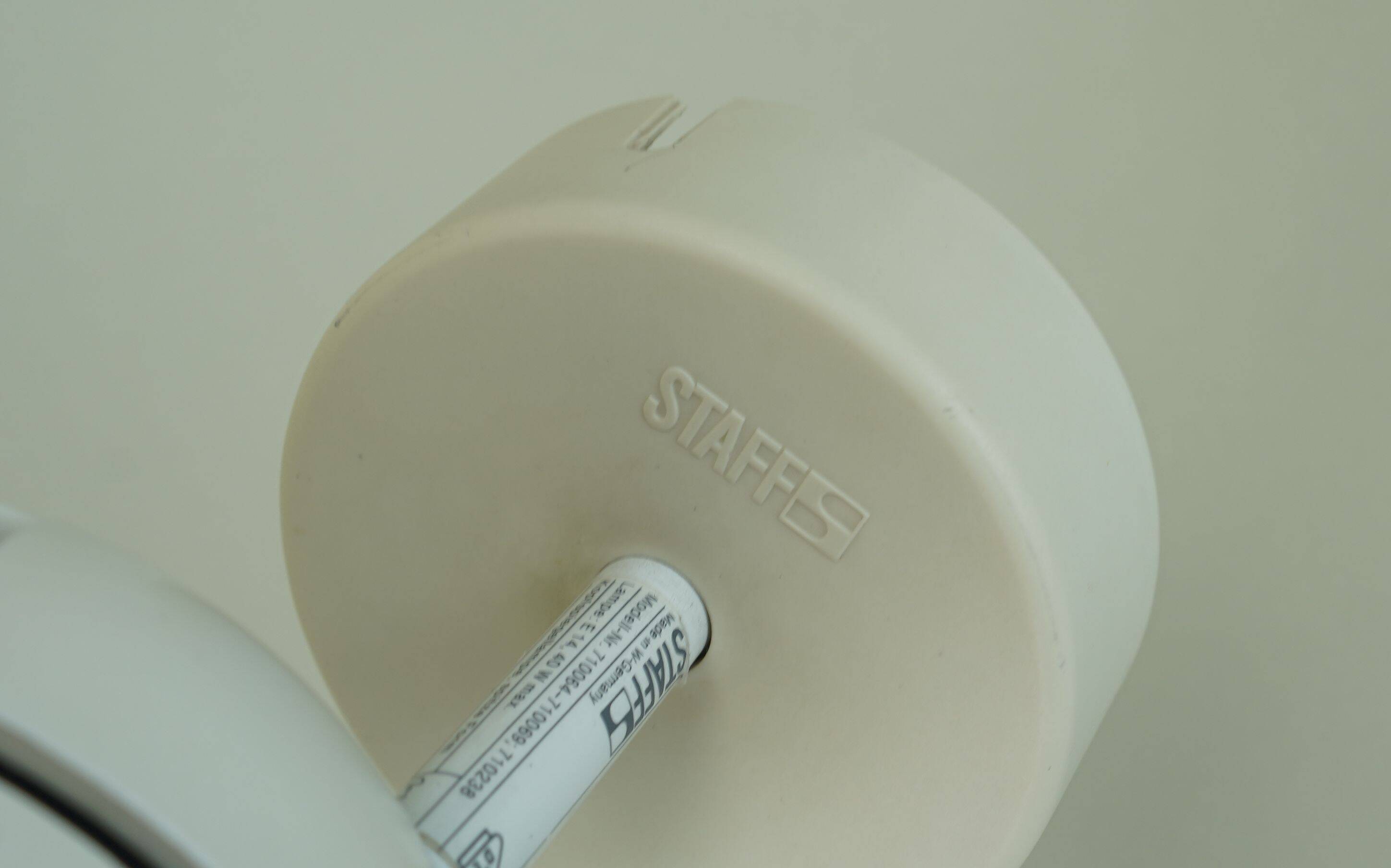 1/6 - adjustable WALL LAMP sconce staff duo spotlight, white, 1970s