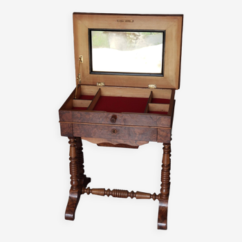 Vintage walnut dressing table