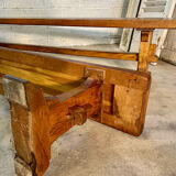 Pair of solid oak benches