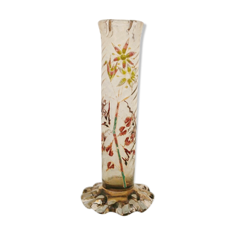 Vase Emile Gallé floral decoration Nancy Art Nouveau