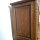 Solid oak sideboard, brutalist and Art Deco work, mid-century.