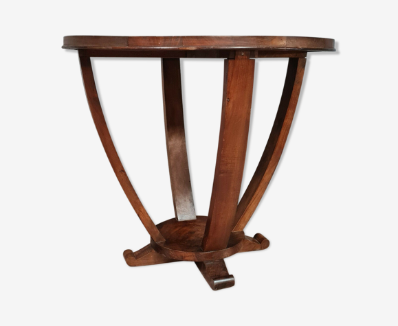 Guéridon époque Art Déco en noyer vers 1925