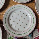 Set of 6 K&G Luneville dessert plates