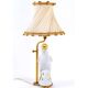 Lamp in bronze and porcelain