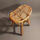 Vintage rattan stool 1960/1970.