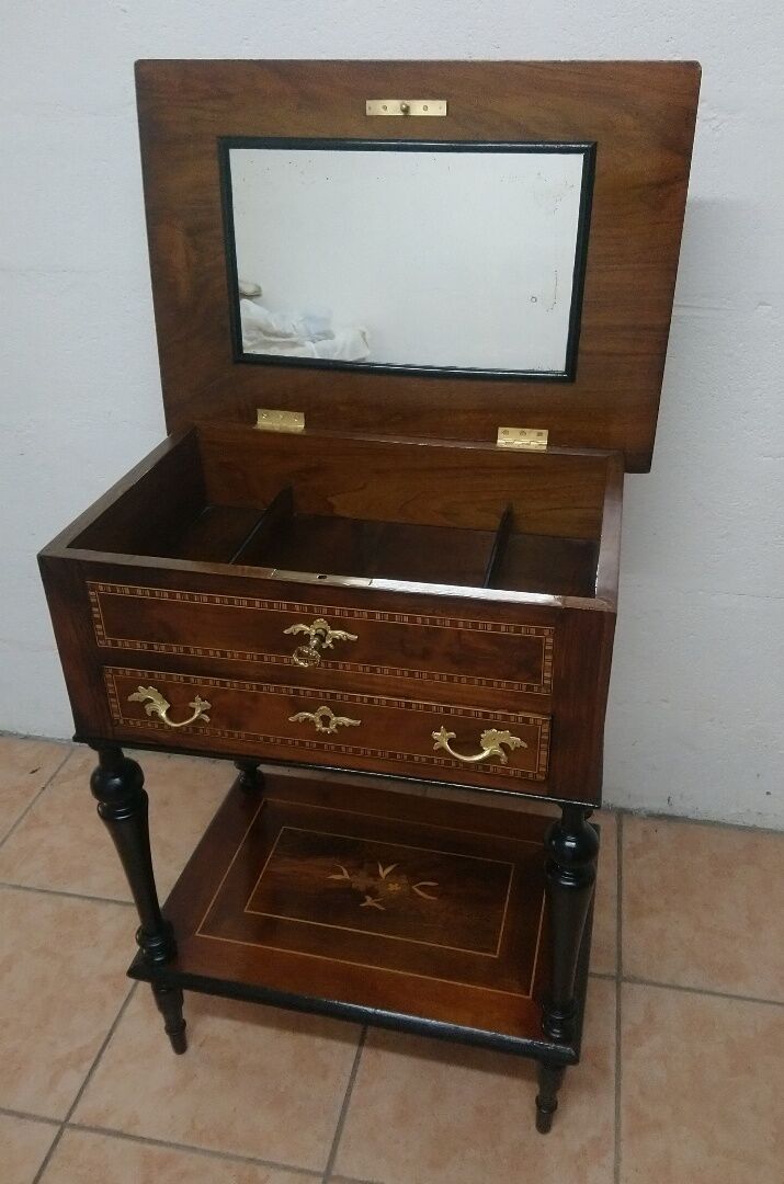Inlaid dressing table Napoleon III style