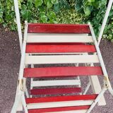 Set of 3 folding garden armchairs