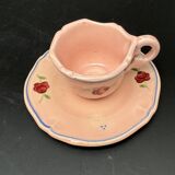 Pink ceramic dinner service with small flower patterns – 1224b7