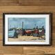 Tableau bateaux et pêcheurs