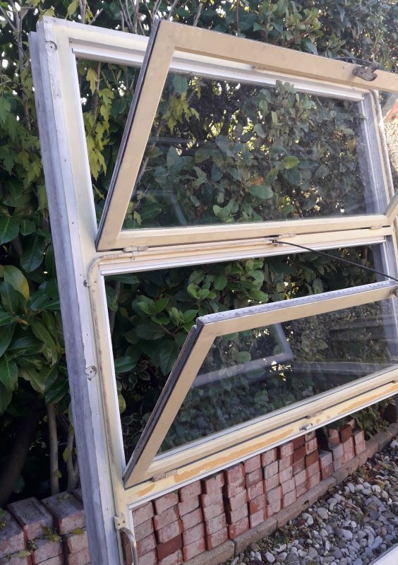 Wooden canopy 3 windows with bellows and abbatant