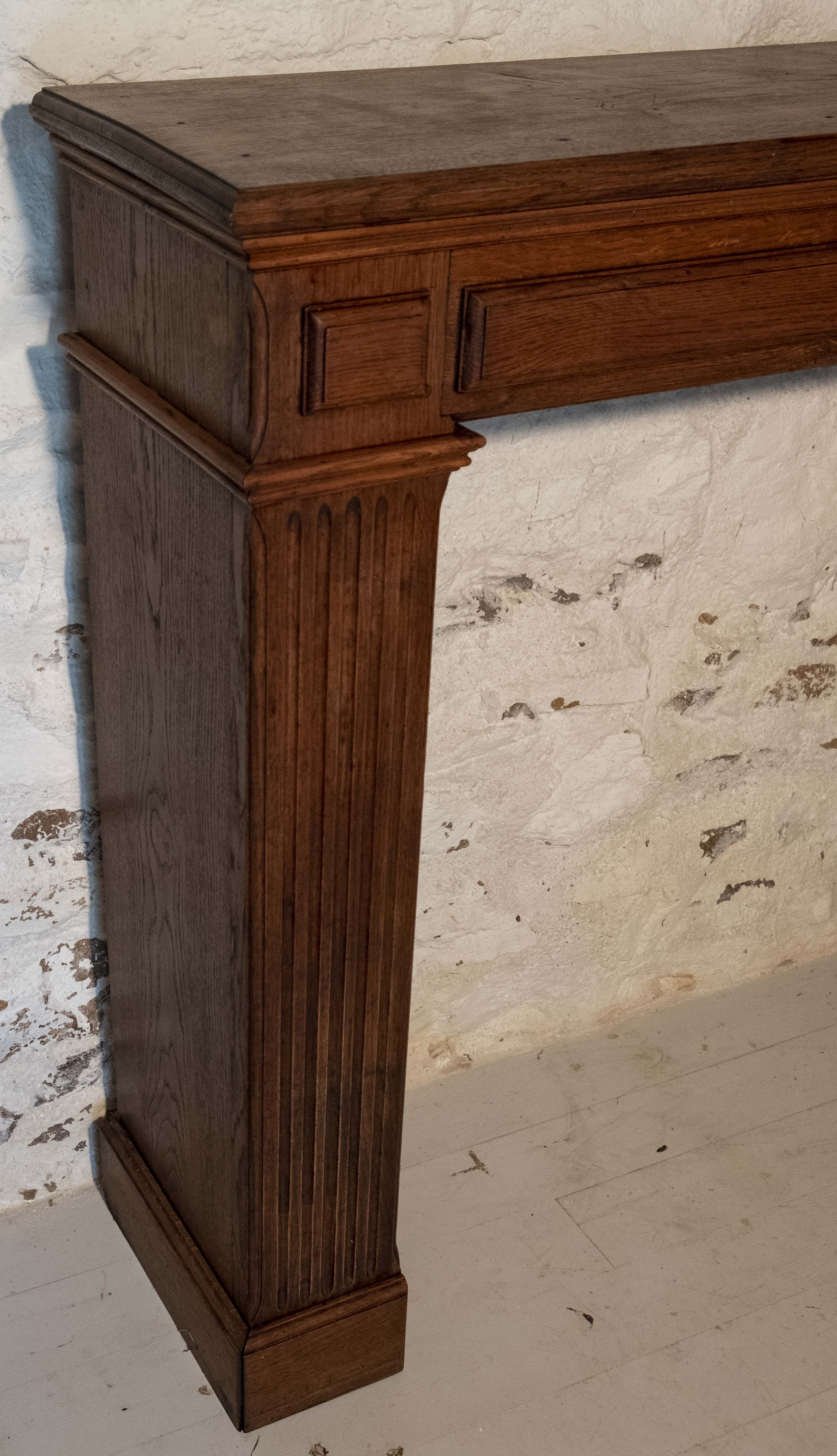 Oak mantelpiece