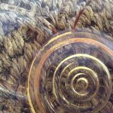 Series of 10 amber plates