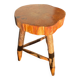 Raw wooden stool