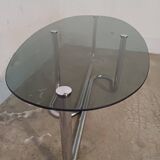Designer chrome coffee table
