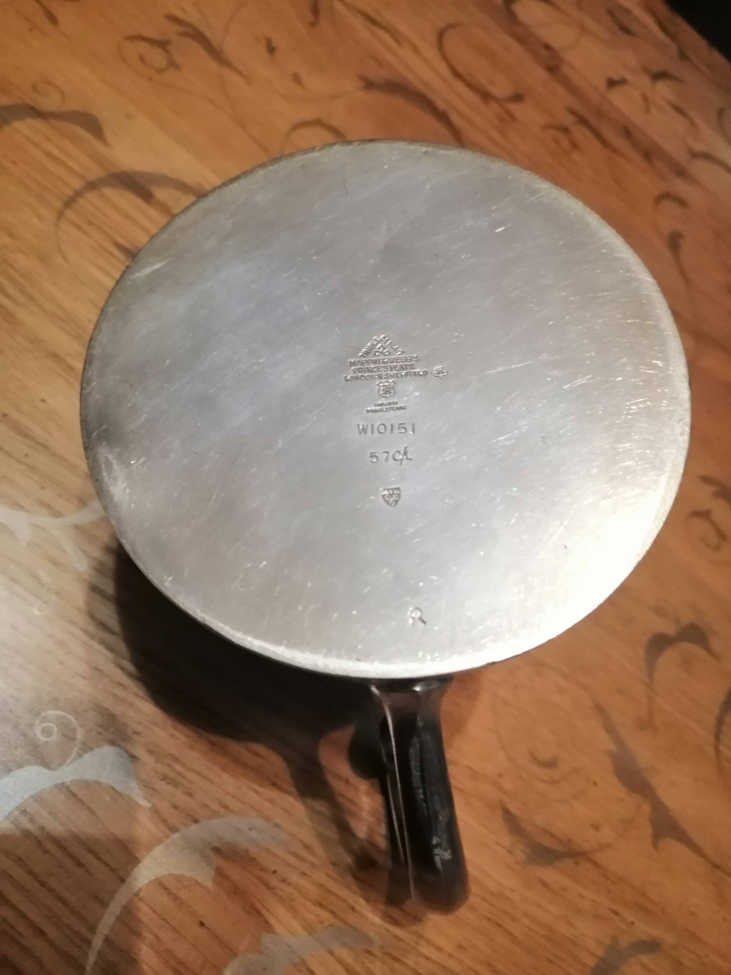 silver-plated teapot