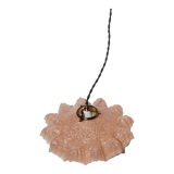 Suspension glass of clichy pink art deco