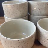 6 speckled cups