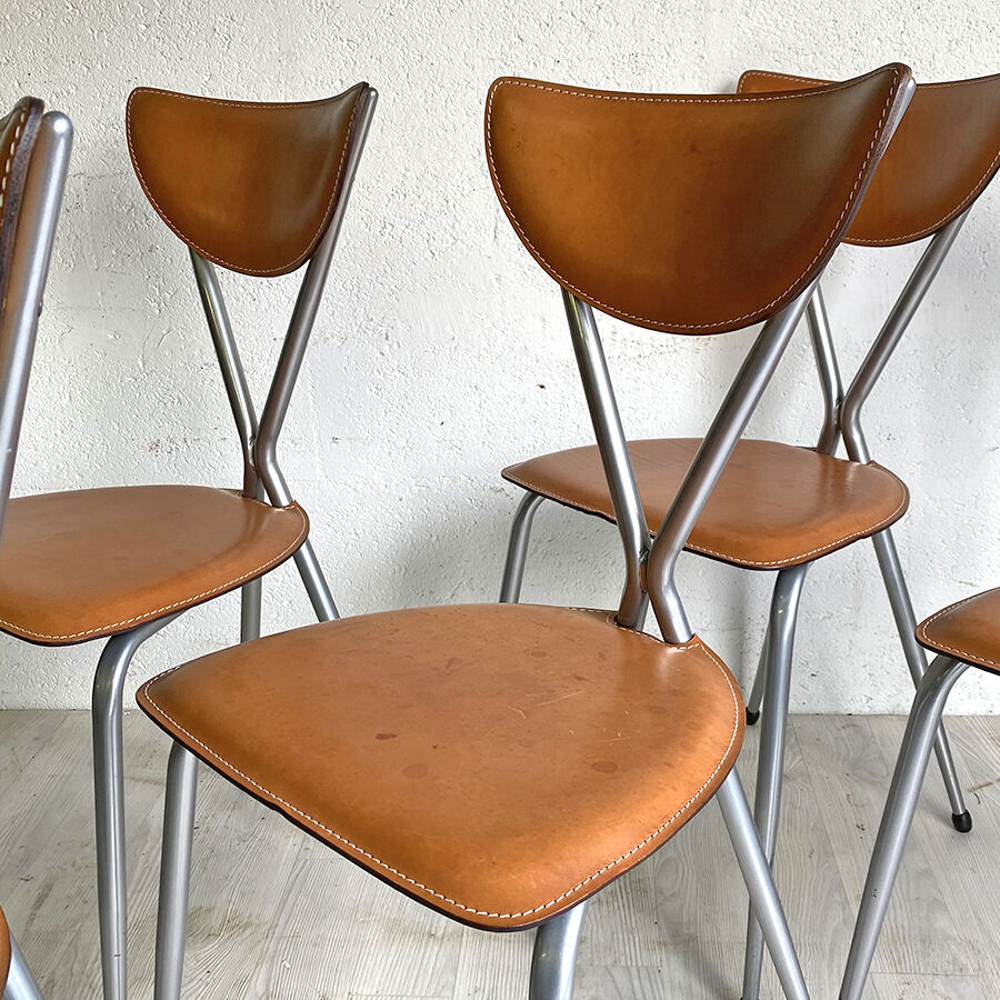 Set of 6 Arrben vintage 70's chairs
