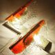 Murano glass wall lamp. Italy 1970s.