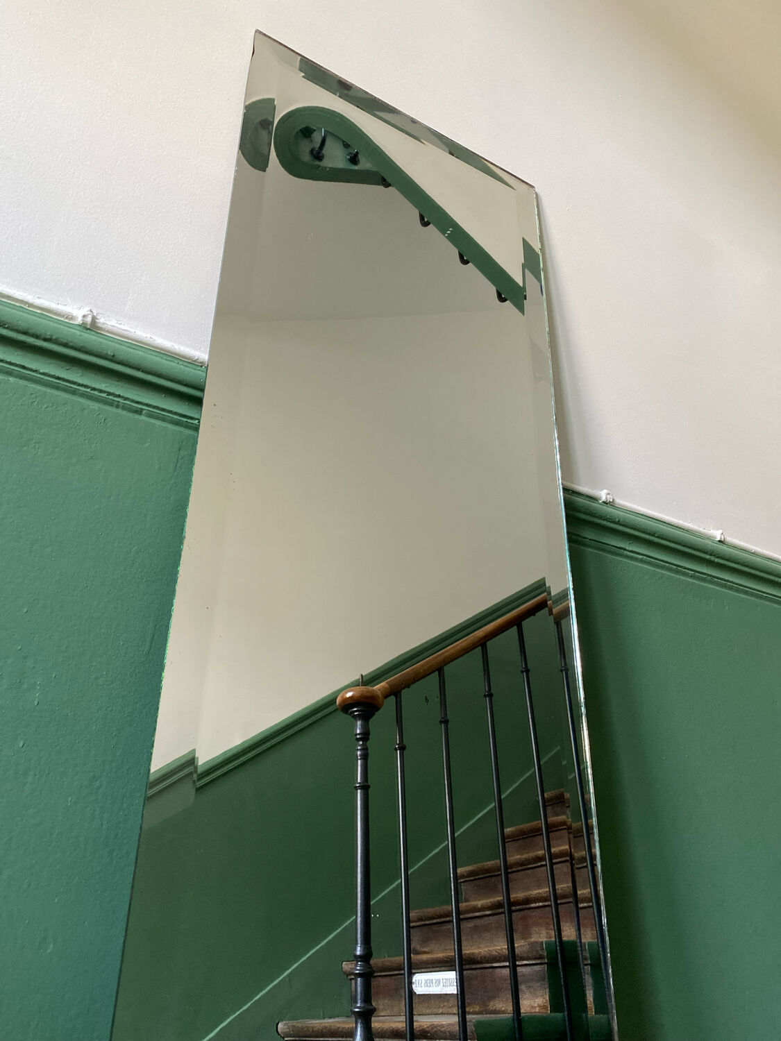 Miroir plein pied biseauté