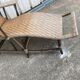 Chaise longue rotin bois ancienne