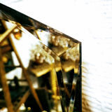 Bevelled octagonal mirror 30s