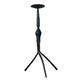 Vintage Mid Century brutalist handforged candleholder