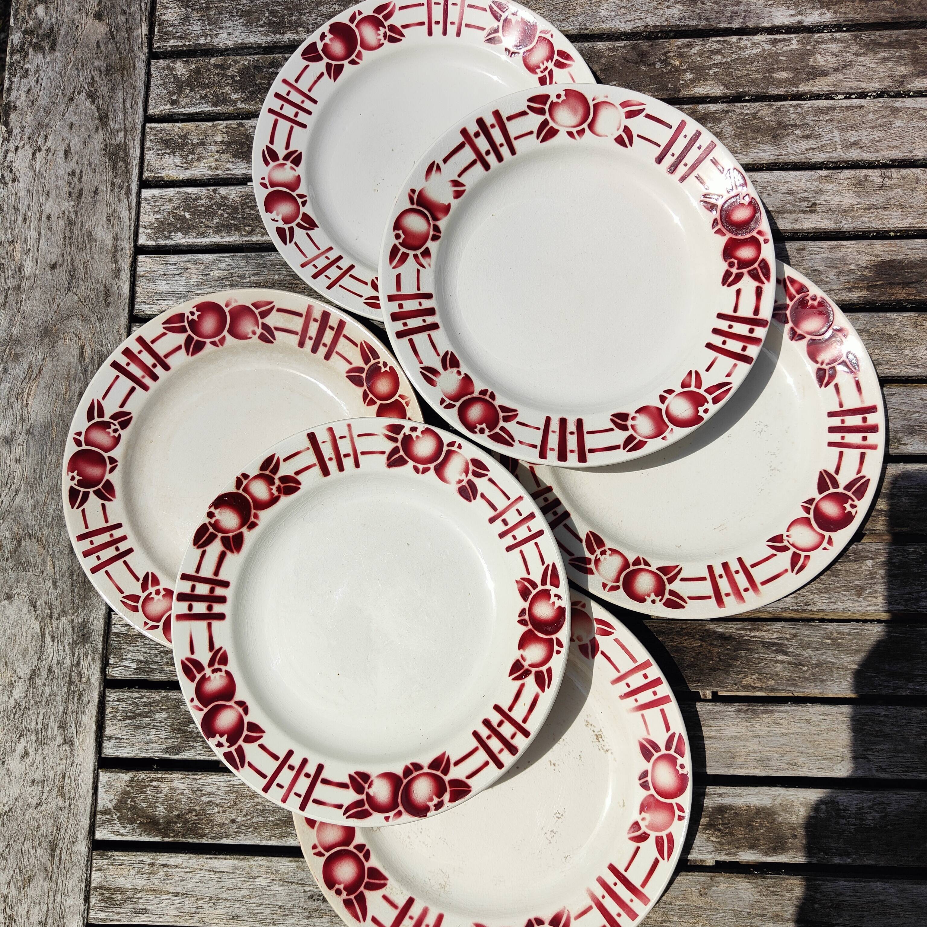 Saint Amand opaque porcelain plates