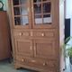Vintage oak display cabinet