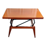 3 in 1 table with adjustable teak portfolio - “Révélation” model by Albert Ducrot - France, 1952
