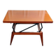 3 in 1 table with adjustable teak portfolio - “Révélation” model by Albert Ducrot - France, 1952