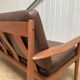 Grete Jalk for France & Son Teak Leather Sofa