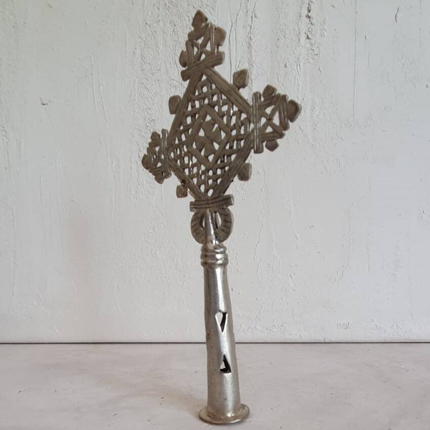 Small Ethiopian Coptic processional cross