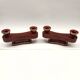 Set of 2 Art Deco candlesticks from the 1930s
