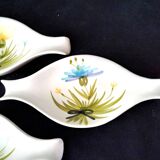 4 Ceramic Cups 60s Hand Decor