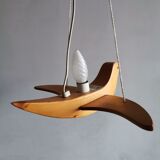 Scandinavian wood chandelier