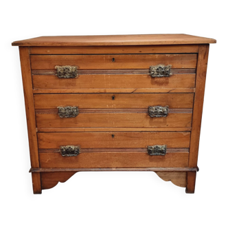Antique cherrywood chest of drawers – France, 1930s