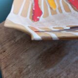 Fruit bowl, ceramic dish Vercor Vallauris style 60s 70s