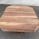 Art Deco extendable dining table renovated in solid walnut with a central leg 193.