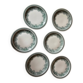 Series of 6 vintage plates