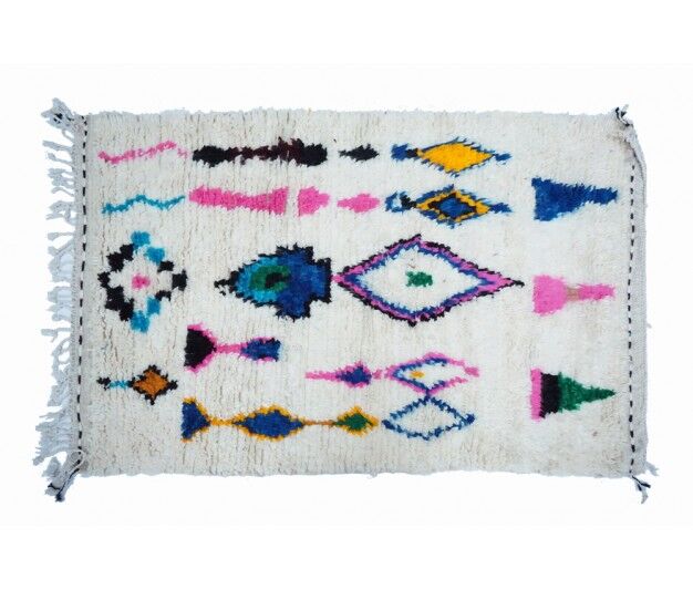 Tapis Azilal - Tapis berbère coloré fait-main au Maroc 150x95cm