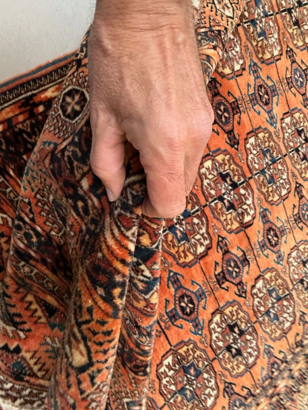 Afghan Turkoman rug 204x161 cm, large 2523