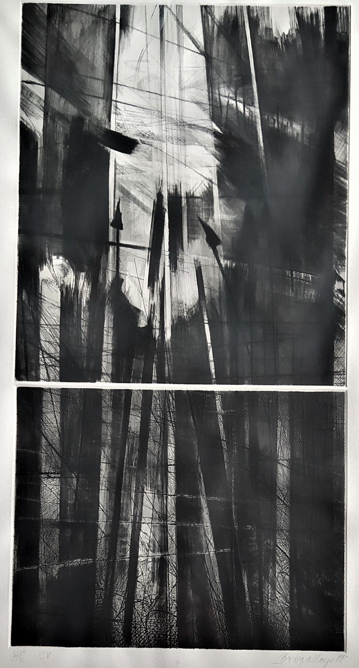 Original lithograph H.C. de BOISGALLAYO from 1988