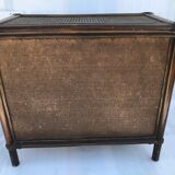 Rattan chest of drawers and canning 60s-70s