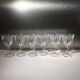 Lot de 6 verres à digestif en cristal taillé à pieds octogonales début XX siècle